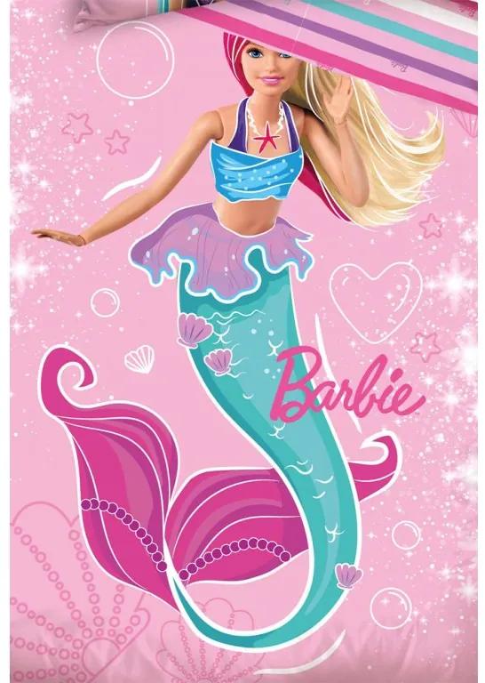 Detské obliečky Barbie Morská Panna 140x200/70x90 cm