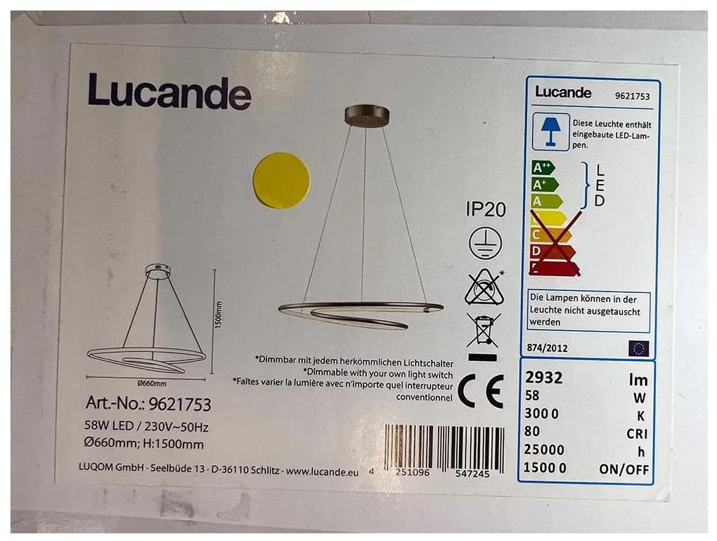Lucande Lucande - LED Stmievateľný luster na lanku MIRASU LED/58W/230V LW0350