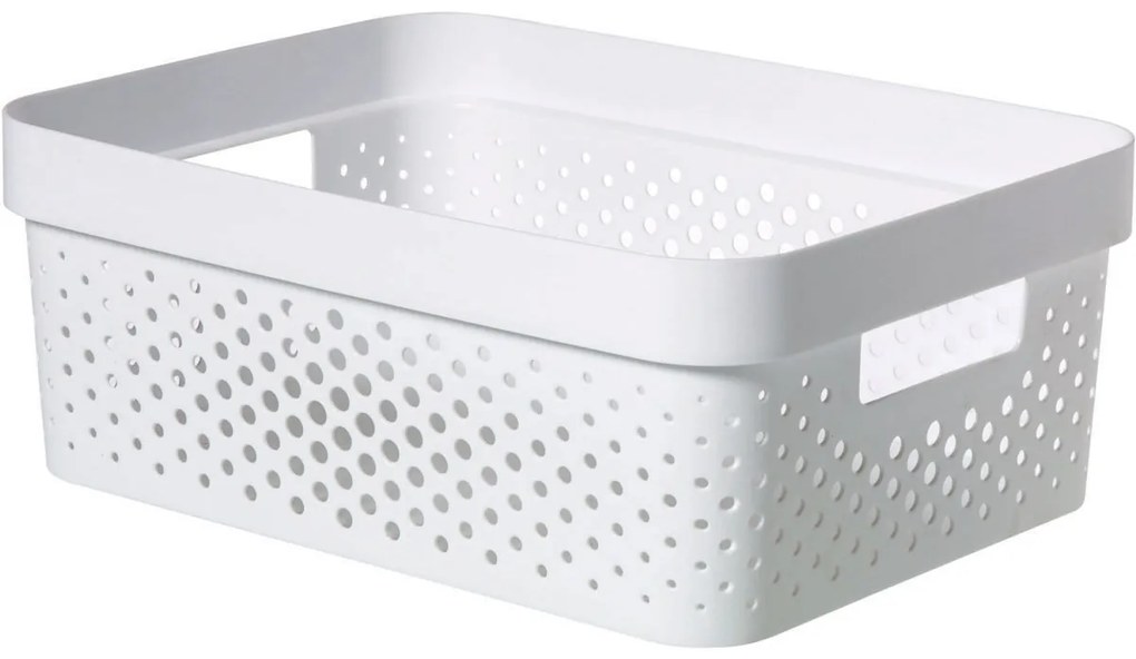 Curver Úložný box INFINITY 11l recyklovaný plast biely