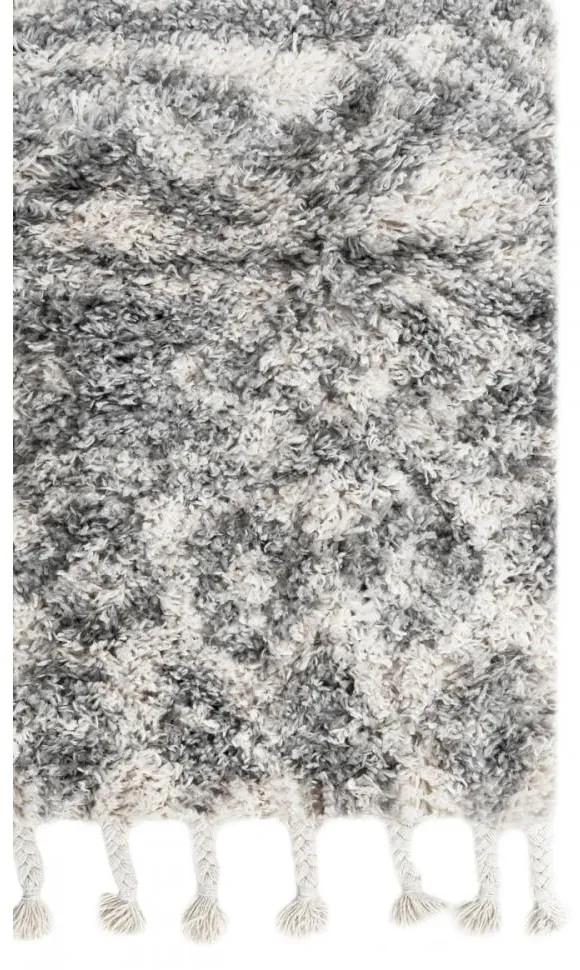 Kusový koberec shaggy Acama krémovo sivý 60x100cm