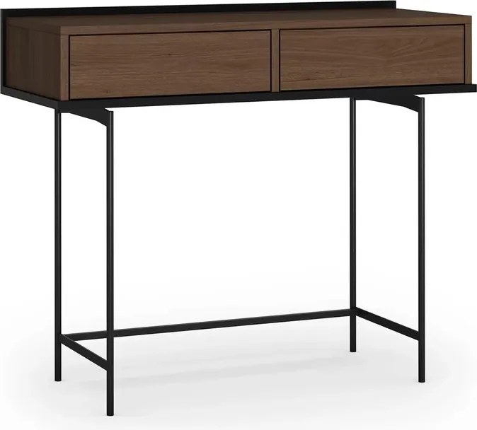 Elegantná konzola Zenar 100 cm so zásuvkami - orech / čierna