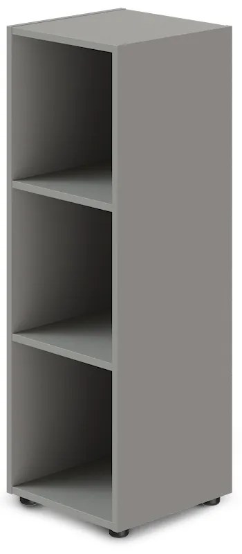 Stredná úzka skriňa TopOffice 39,9 x 40,4 x 119,5 cm, sivá