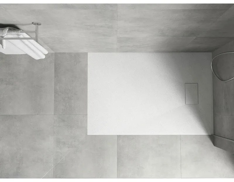 Mexen Hugo, SMC obdĺžniková sprchová vanička 100 x 80 cm, biela, 42108010
