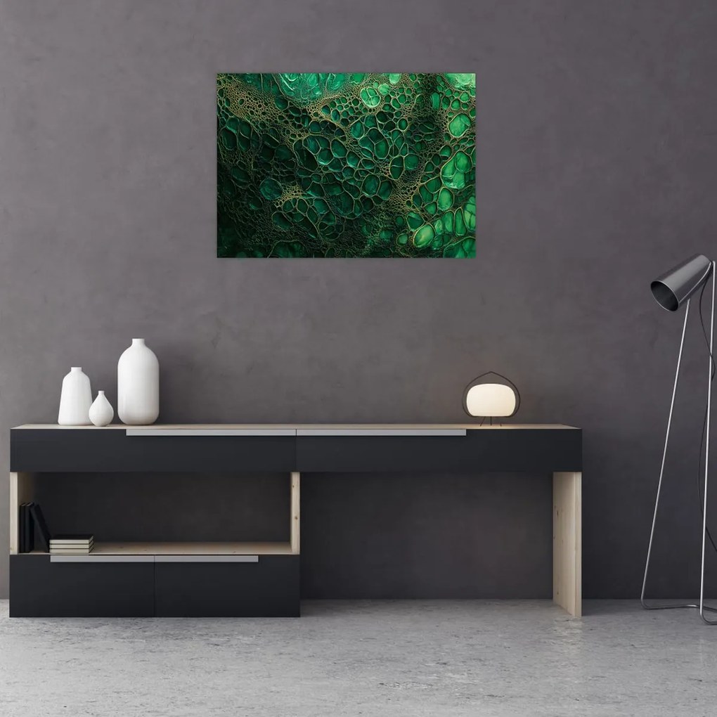 Obraz - Zelený mikroskopický záber (70x50 cm)