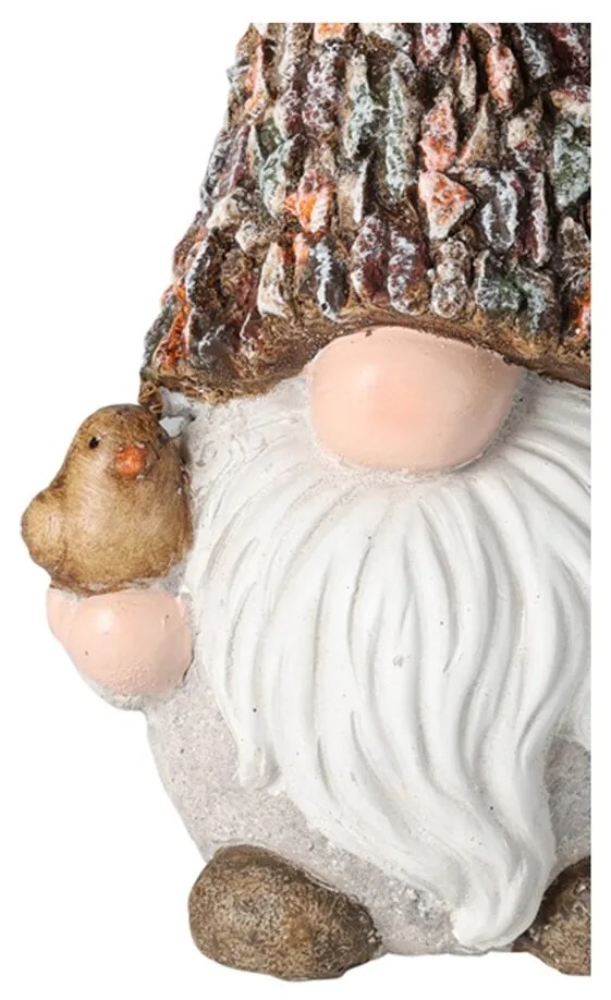 Záhradná figúrka z polyresínu Gnome, 30 cm, viacfarebná