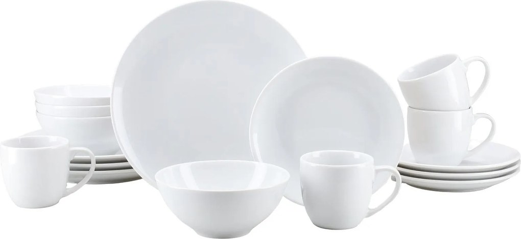 XXXLutz KOMBINOVANÝ SERVIS Bistrot Weiss 16-dielne Creatable - Online Only bytové doplnky - 007768072401