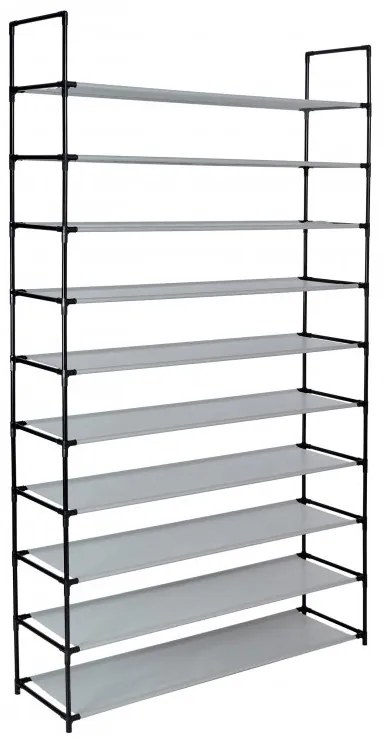 Stojan na topánky Mela - 50 párov -sivý