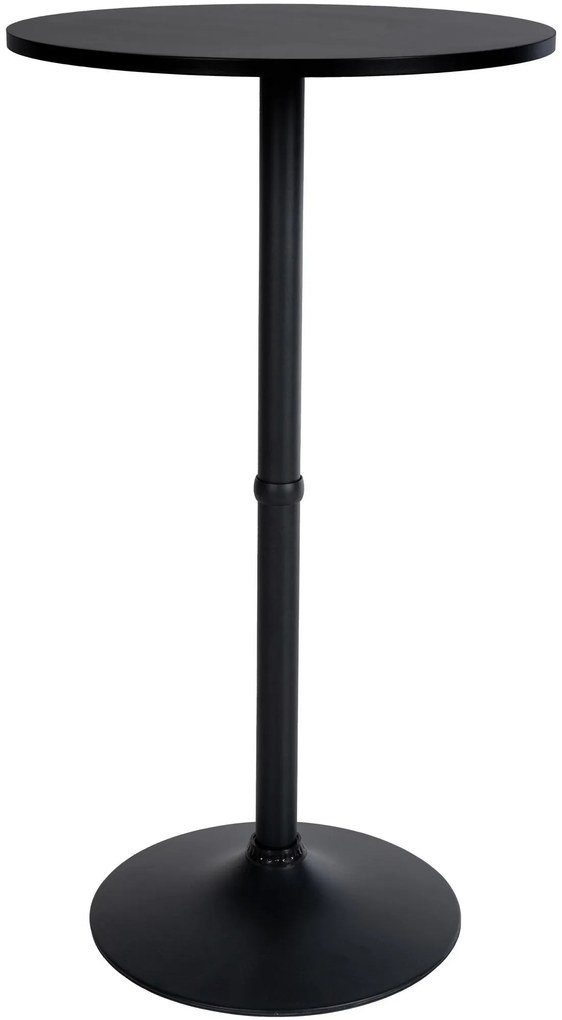 Barový stôl okrúhly DS25199, čierny / rám čierny - v108 x Ø60 cm