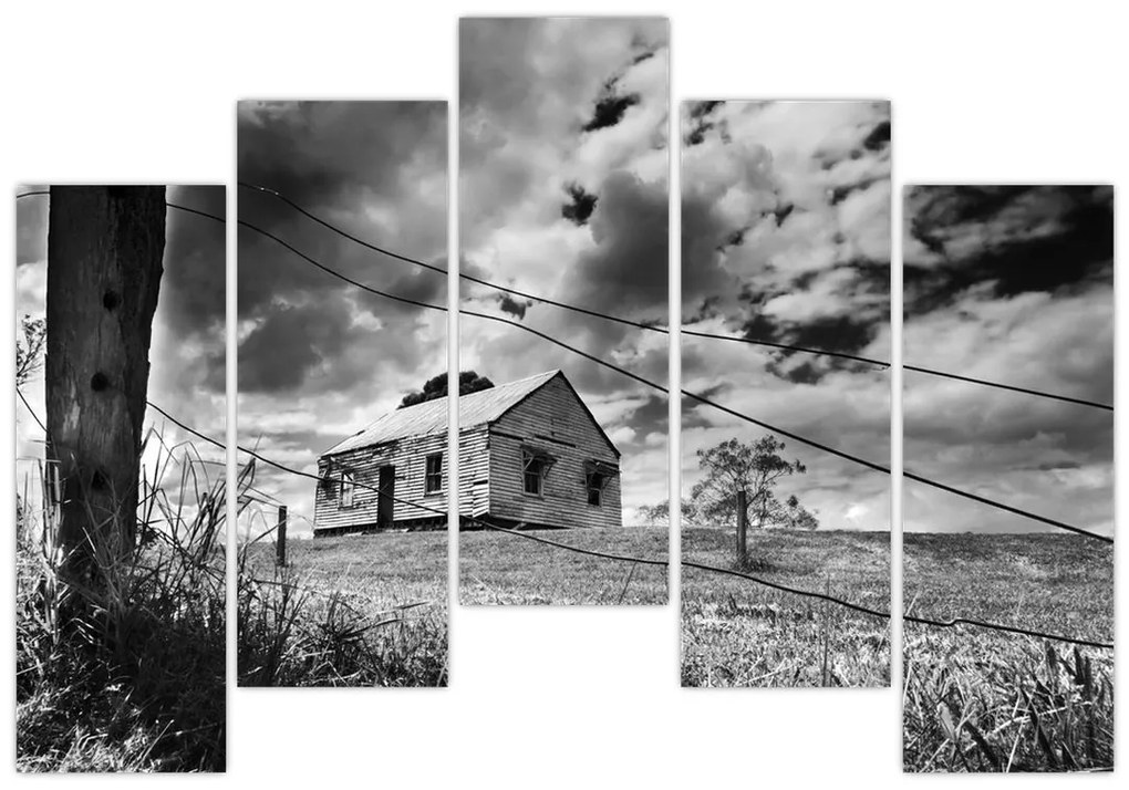 Opustený dom - obraz