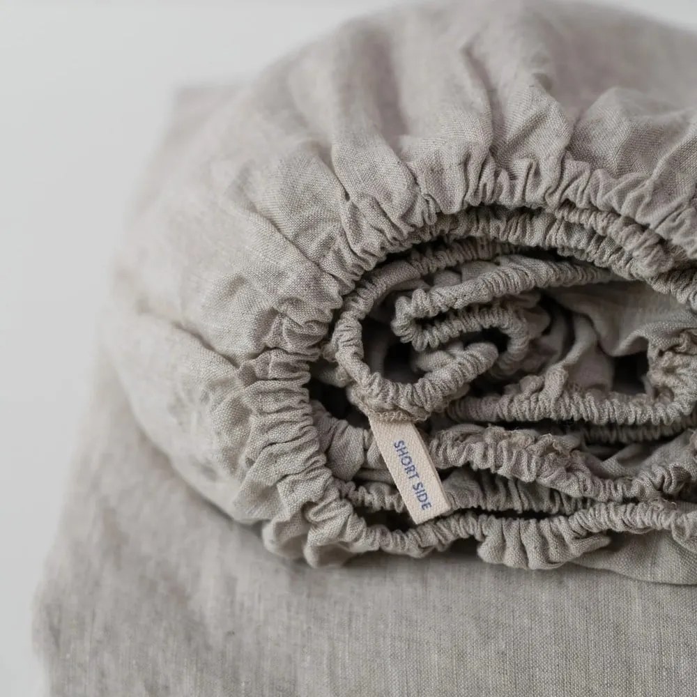 Napínacia ľanová plachta v prírodnej farbe 160x200 cm Natural – Linen Tales