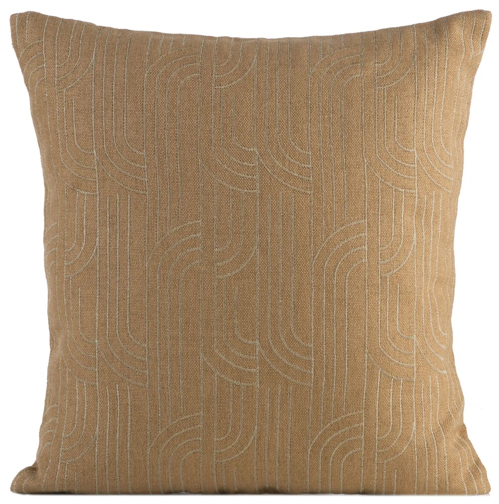 DEKORAČNÁ OBLIEČKA NA VANKÚŠ MILA2 45X45 CM MEDOVÁ