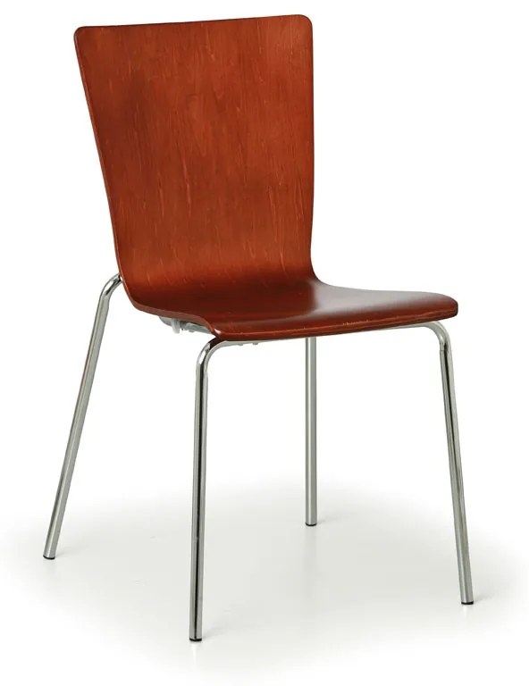 Drevená stolička CALGARY, orech - nosnosť 110 kg, 4 ks