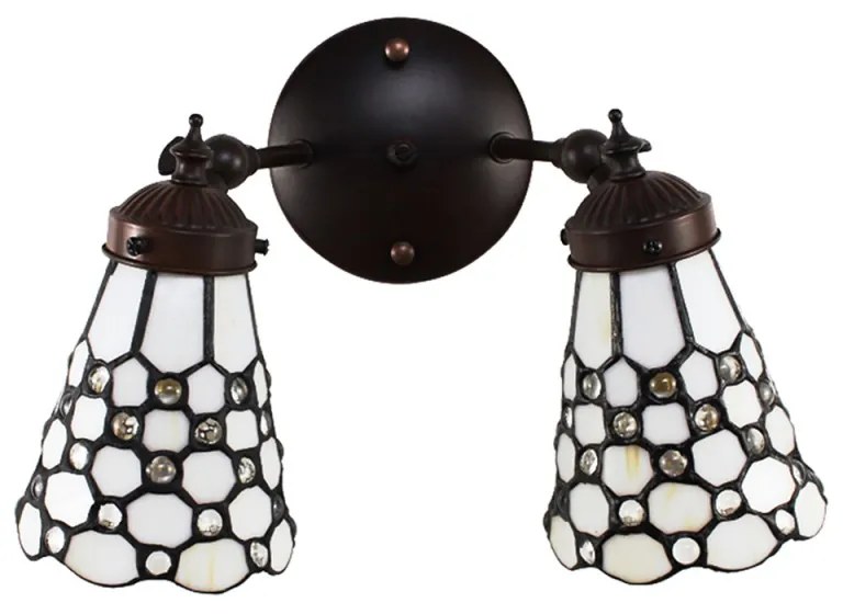 Nástenné svietidlo Tiffany 30*23 HIVE PEARL