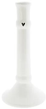 Candlestick M White with small black hea