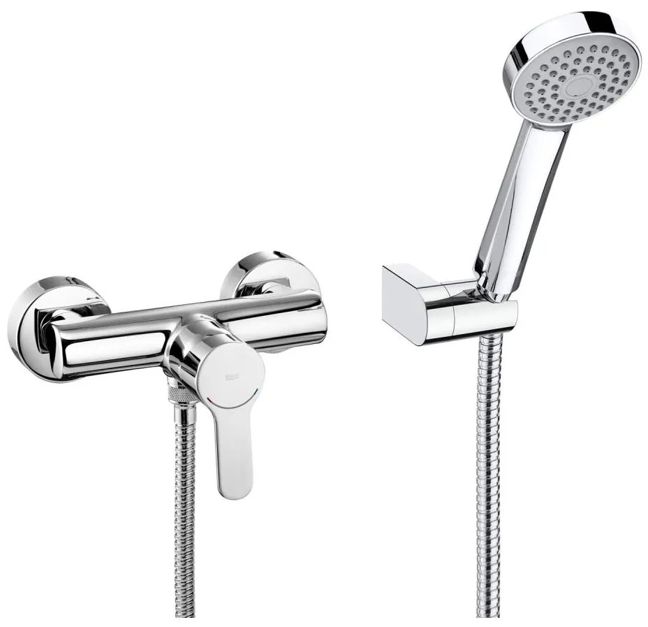 Roca A5A2009C02 - Sprchová súprava s batériou L20 v lesklom chróme
