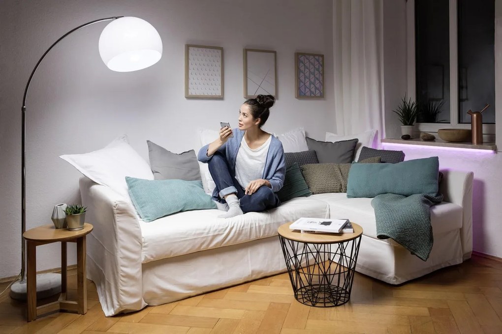 LEDVANCE Inteligentná LED žiarovka SMART+ BT, E27, A60, 9W, 806lm, 2700-6500K, teplá-studená biela, RGB