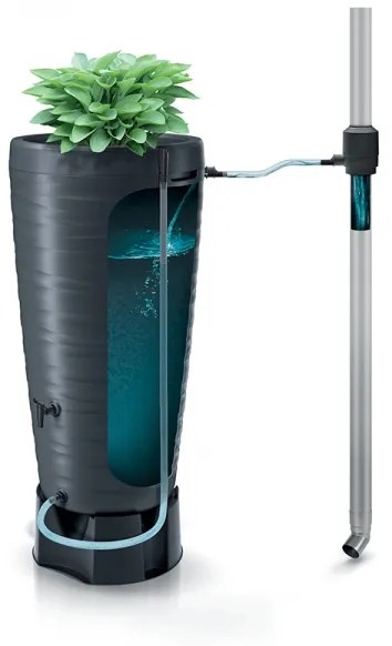Sud na dažďovú vodu, priemer 59,3 cm, 240 l, antracit