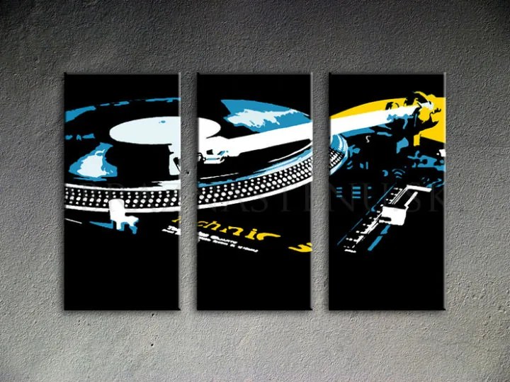 Ručne maľovaný POP Art obraz DJ | rôzne rozmery