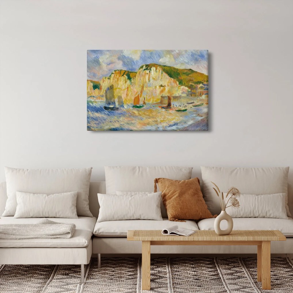 Obraz - Auguste Renoir, Sea and Cliffs, reprodukcia (90x60 cm)