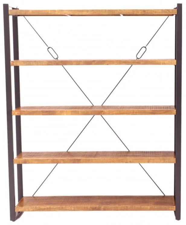 Knižnica Retro 160x200x35 indický masív mango Retro