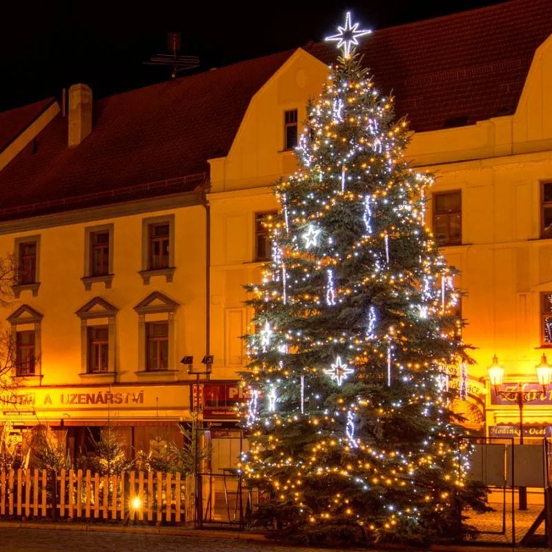 DECOLED LED padajicí sníh, 70 diod, 70 cm