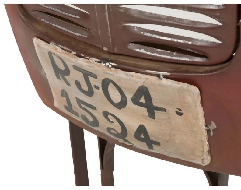 furniture-nabytek.cz - Lakovaný kovový barový stôl v červenej farbe – 122×88×110 cm