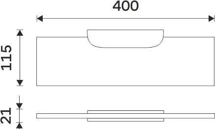 Nimco Polica, 40 cm NIKAU - NK 30091B-40-26