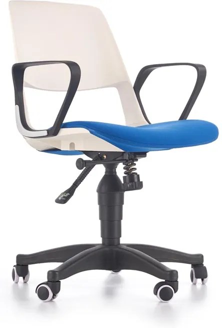 Detská pracovná stolička JUMBO Halmar biela / modrá