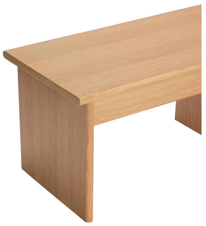 TV stolík v dekore duba v prírodnej farbe 99x30 cm Doppio – Hübsch