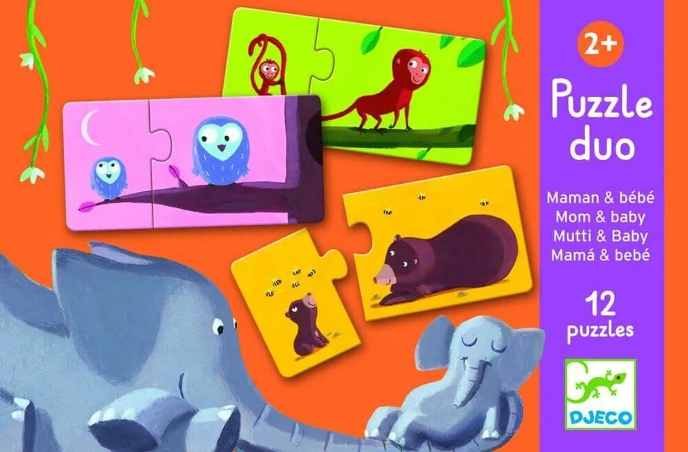 Djeco Puzzle duo: Mama a bábätko