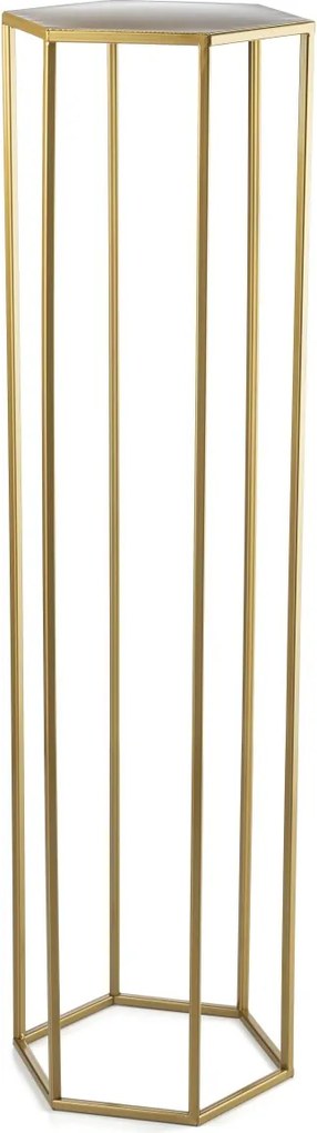 STOJAN NA KVETINÁČ HEXA 100X24X28 CM ZLATÁ