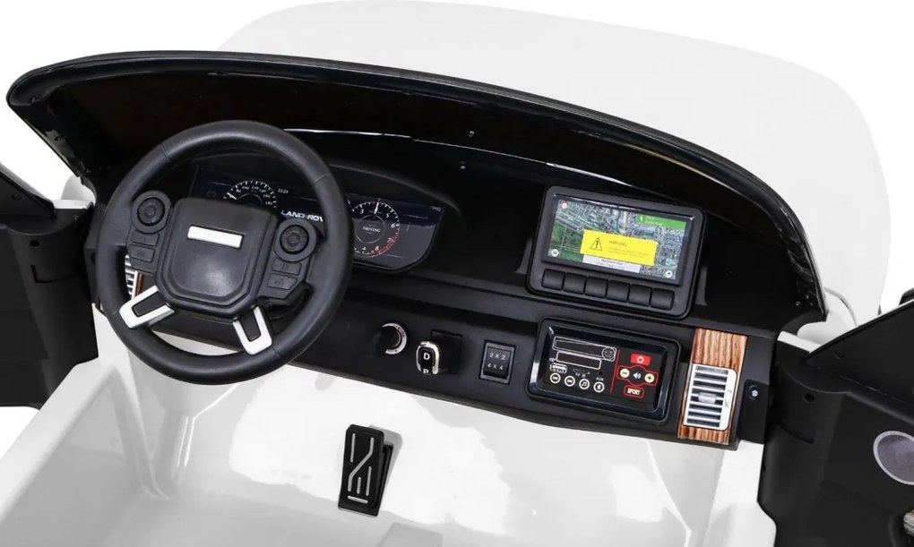 Ramiz Range Rover HSE 2-miestne detské auto Biele SUV + Pilot