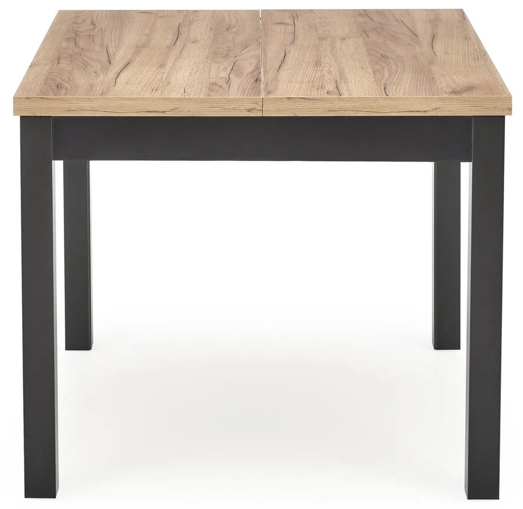 Jedálenský rozťahovací stôl TIAGO SQUARE 90/125 cm dub craft zlatý/čierny