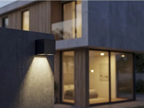 Kanlux 28996-LED Solárne nástenné svietidlo REKA LED/3W/230V 3000/4000/6500K IP65 čierna