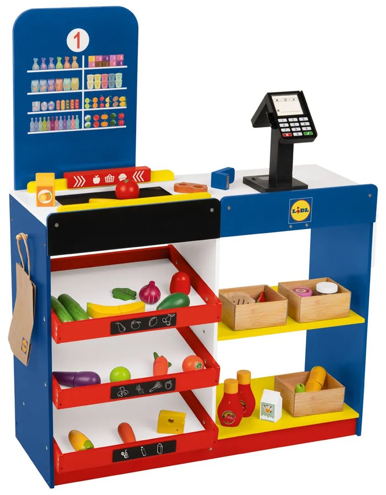 Playtive Drevený supermarket Lidl  (100356813)