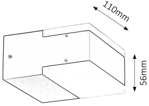 Rabalux 8060 - LED Vonkajšie nástenné svietidlo BONA 2xLED/4,5W
