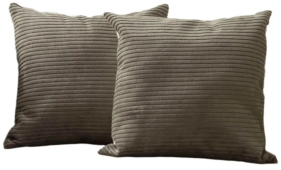 Menčestrové obliečky na vankúše v súprave 2 ks 43x43 cm – Mioli Decor