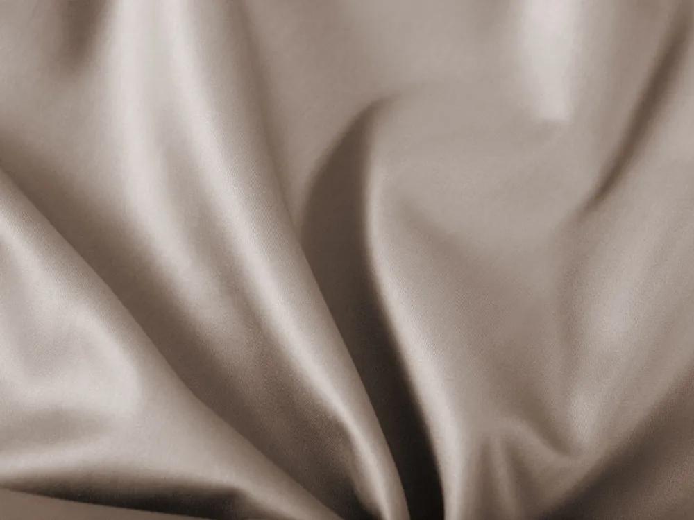 Biante Bavlnená saténová obliečka na vankúš s lemom ST-005 Latte 35 x 45 cm