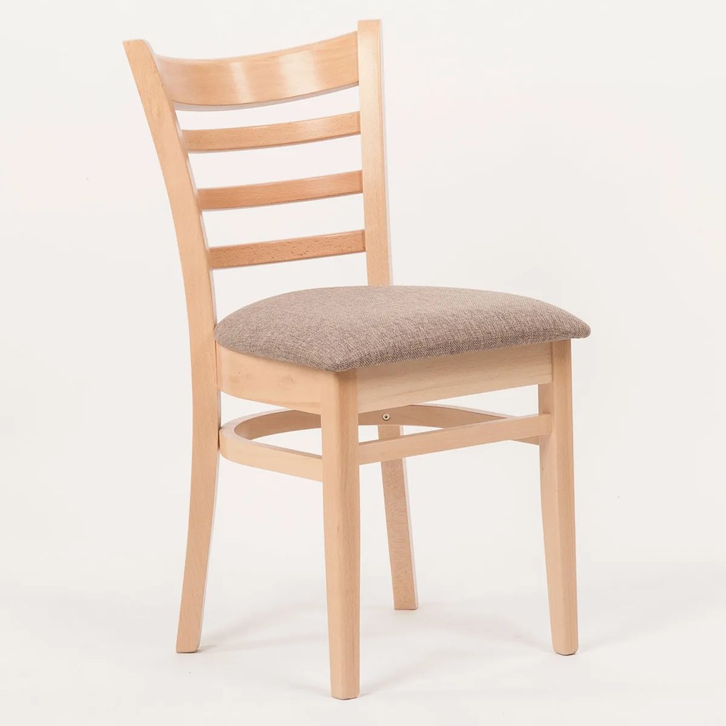 Stima Stolička AMERICA Vyberte odtieň ->: Buk, Vyberte látku ->: BOSS camel 4