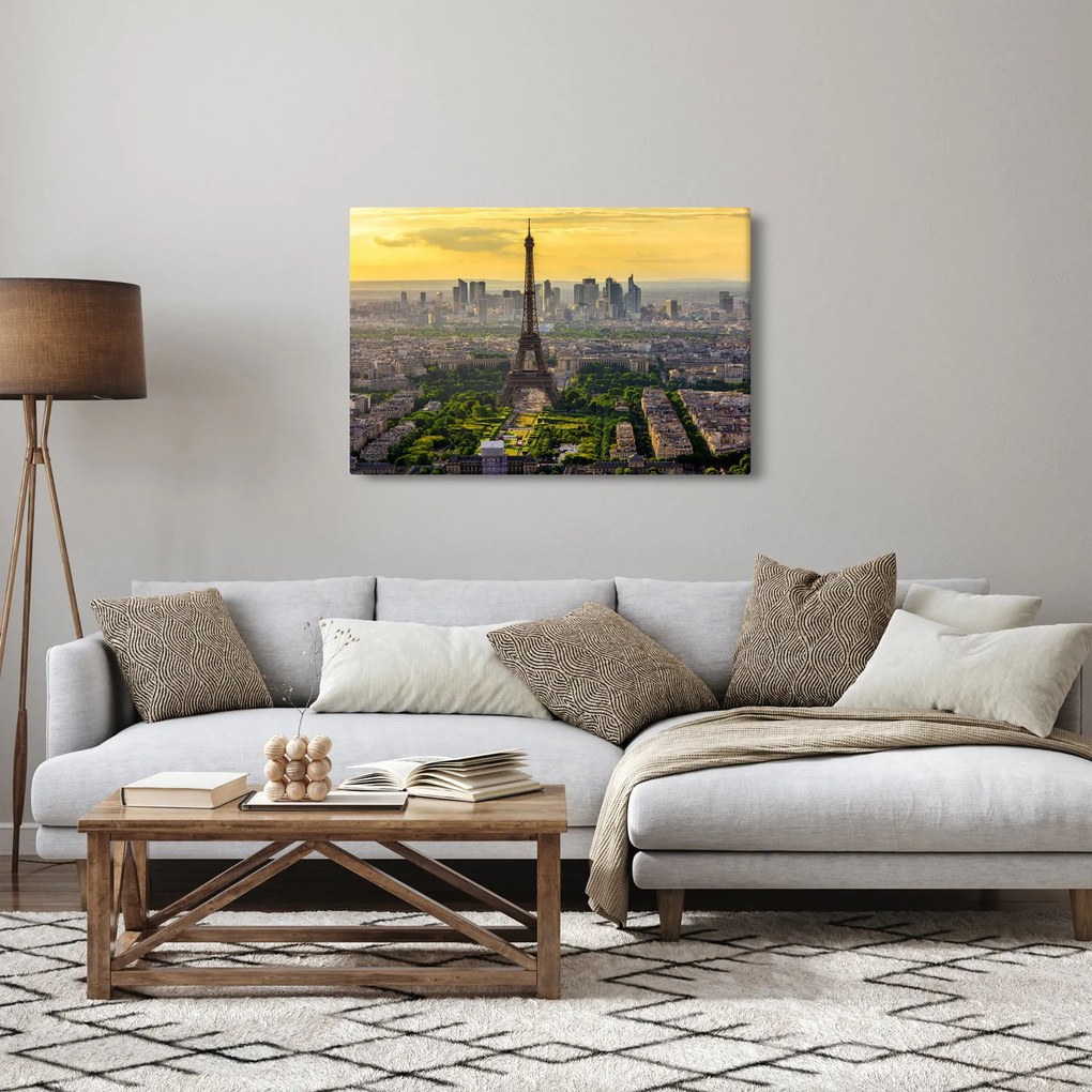 Obraz - Panoráma Paríža (90x60 cm)