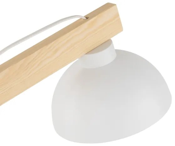 Stolná lampa OSLO 1xE27/15W/230V borovica/biela