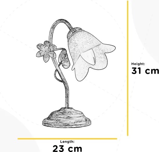 ONLI - Stolná lampa BOTTON DORO 1xE14/6W/230V