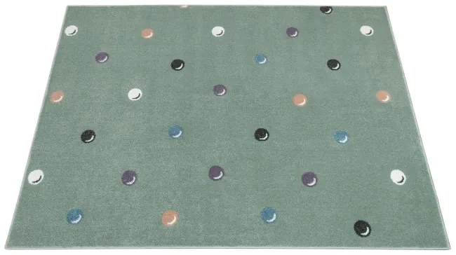 Koberec Lima C275b zelený / krémový