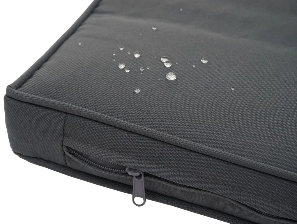 Záhradná súprava 2 kresiel, pohovky a stolíka HWC-F55 - hnedá, vankúše tmavosivá