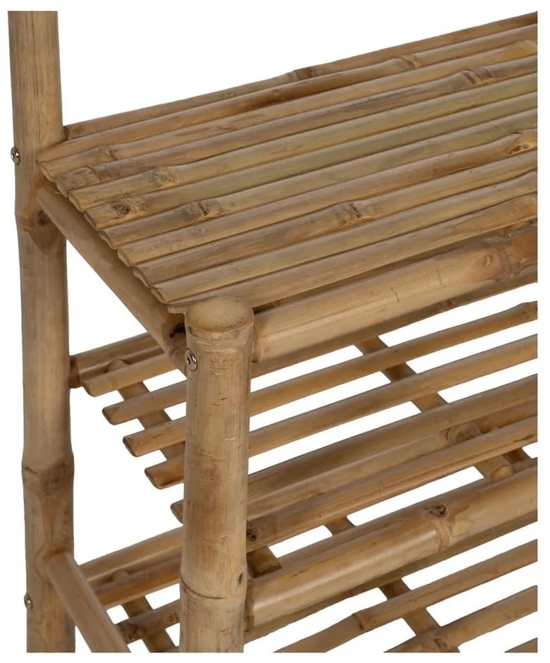 Bambusová predsieňová zostava v prírodnej farbe 70x175x32 cm Manali – Ixia