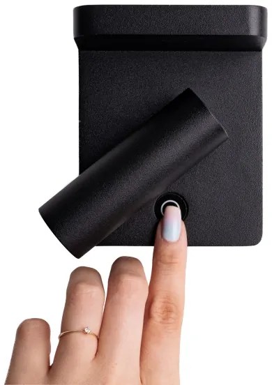 MAXLIGHT W0374 - LED Nástenné bodové svietidlo LOFER LED/7W/230V čierna