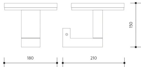 LED Vonkajšie nástenné svietidlo BARI LED/10W/230V 4000K IP54 antracit