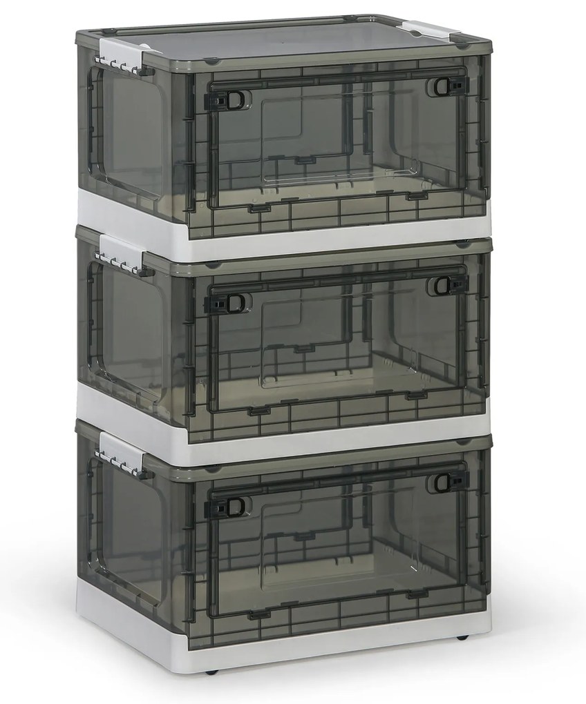 Skladací plastový box M 20 l, 415 × 290 × 235 mm
