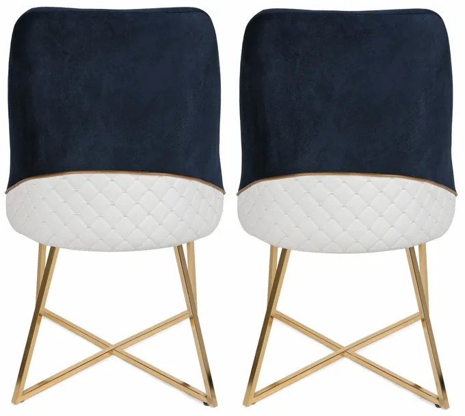 Sada jedálenských stoličiek Madrid Dark Blue, 2 ks, 2 ks