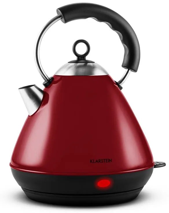 Charlotte Red rýchlovarná kanvica na čaj 2L 2200W bezdrôtová červená